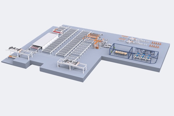 Automatic Steel Mesh Fabricating & Circulation Section